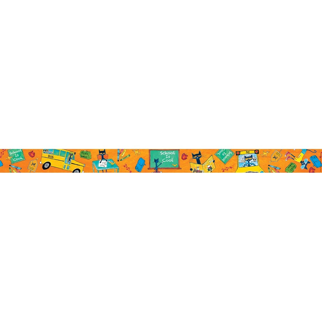 Pete the Cat School is Cool Spotlight Border