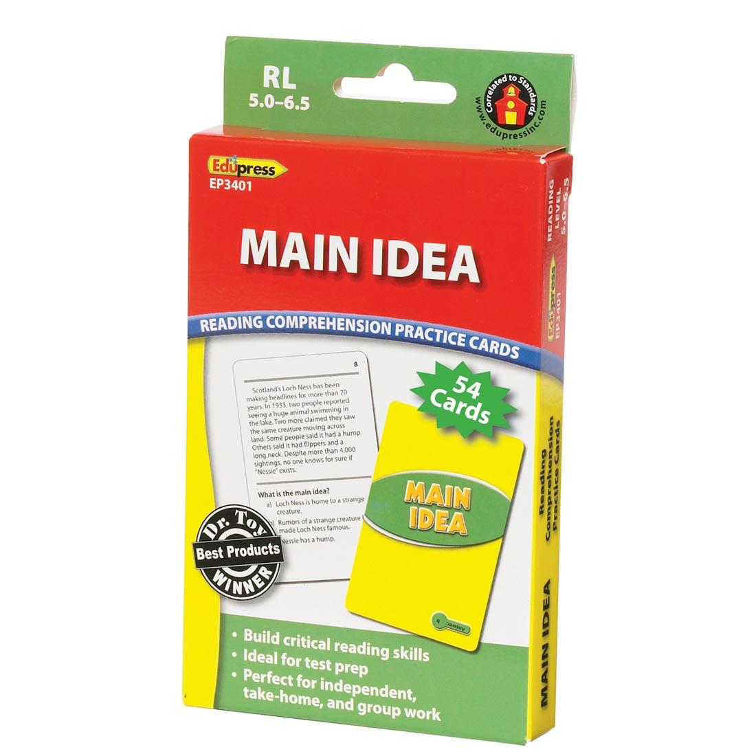 Green Level Main Idea Reading Comprehension Practice Cards