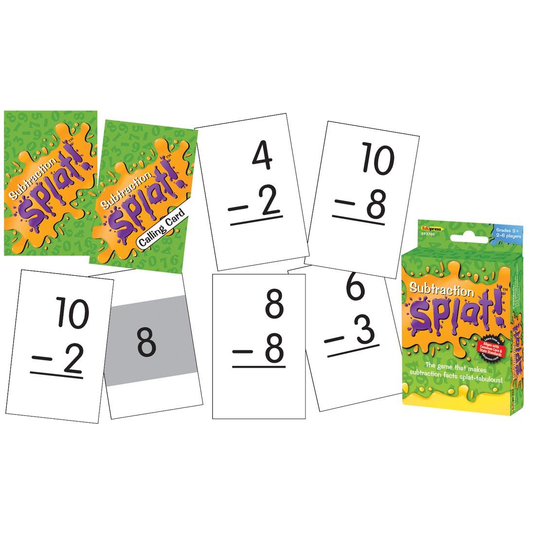 Subtraction Math Splat Game