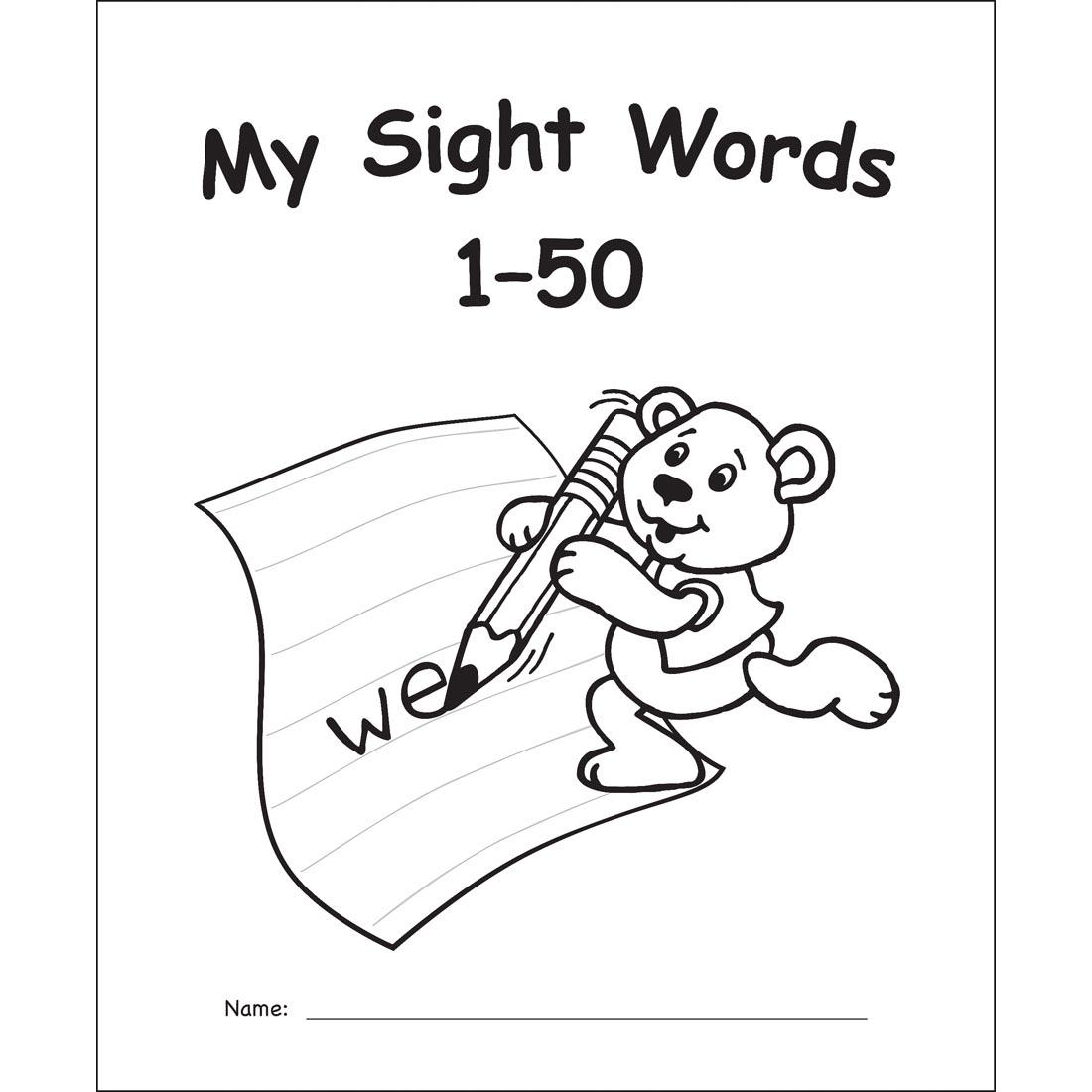 My Sight Words 1-50 Book