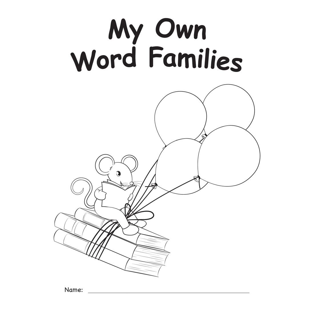 front cover of My Own Word Families Book