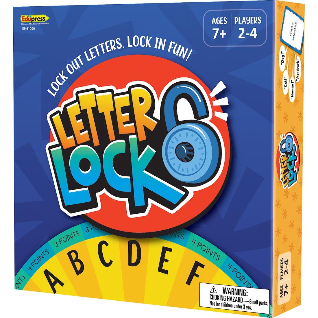 Letter Lock Board Game By Edupress