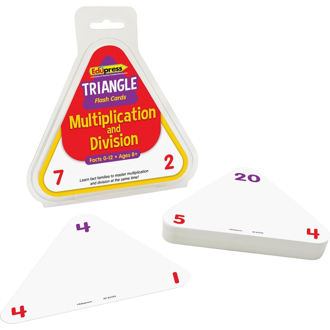 Multiplication And Division Triangle Flash Cards By Edupress
