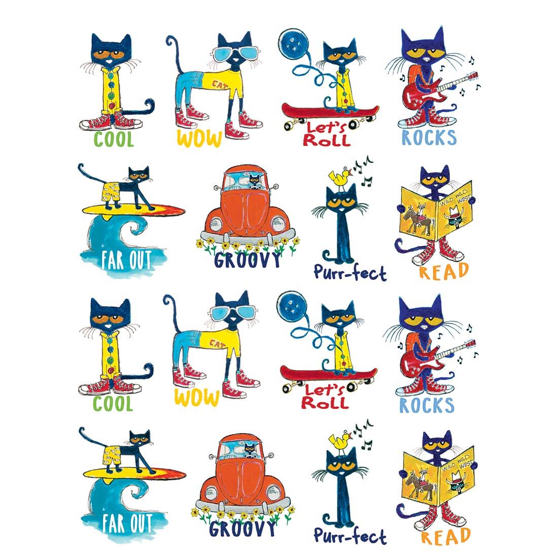 Groovy Pete The Cat Stickers