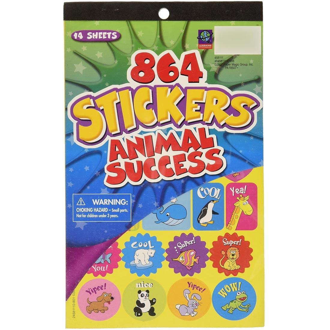 Animal Success Sticker Book