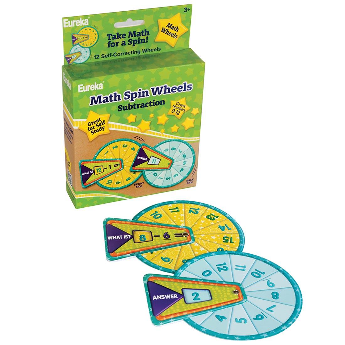 Subtraction Math Spin Wheels by Eureka