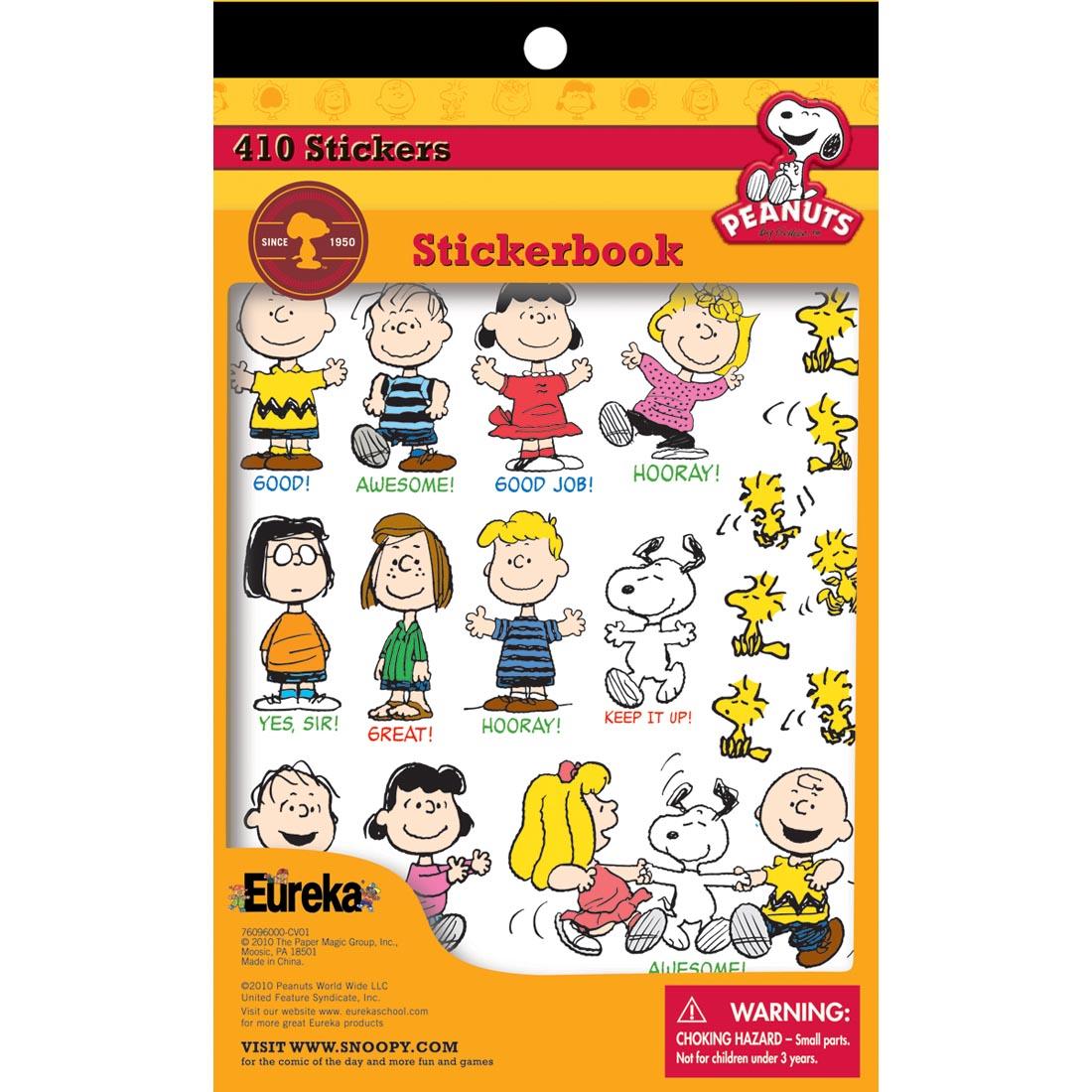 Eureka Peanuts Motivational Theme Stickers 