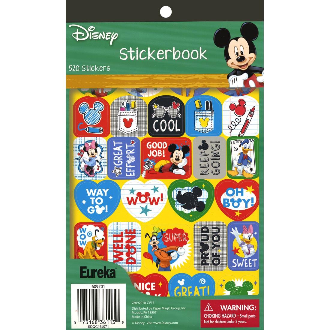 Disney Mickey Mouse & Friends Motivational Sticker Book by Eureka