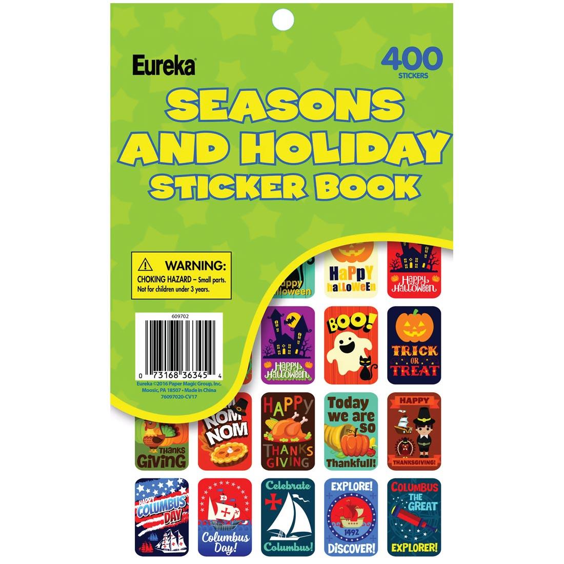 Seasons And Holidays Sticker Book By Eureka