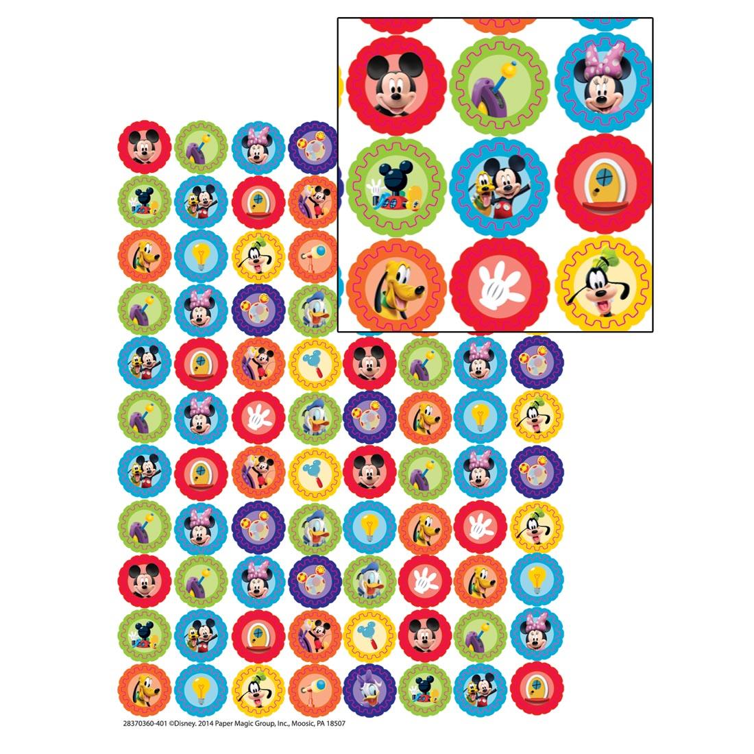 Mickey Mouse Clubhouse Mini Stickers with Closeup Inset Picture