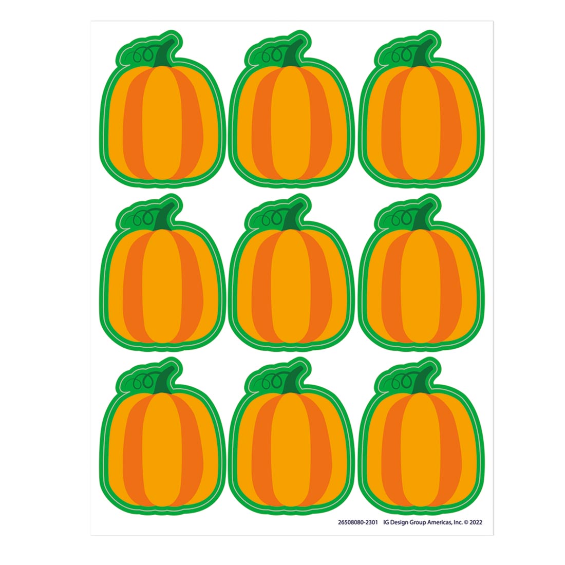 Fall Pumpkins Giant Die-Cut Stickers By Eureka