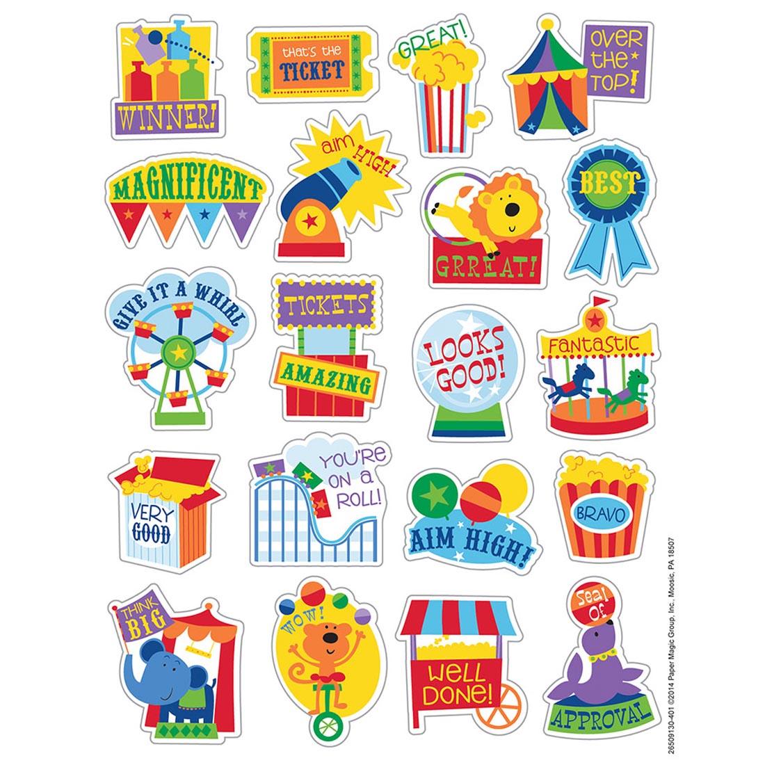 Carnival-Themed Popcorn Scented Stickers by Eureka