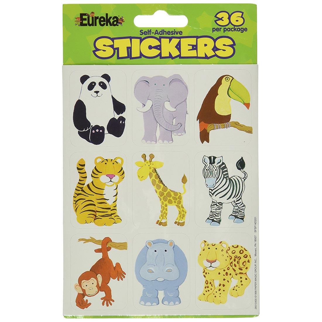 Jungle Animals Giant Stickers by Eureka