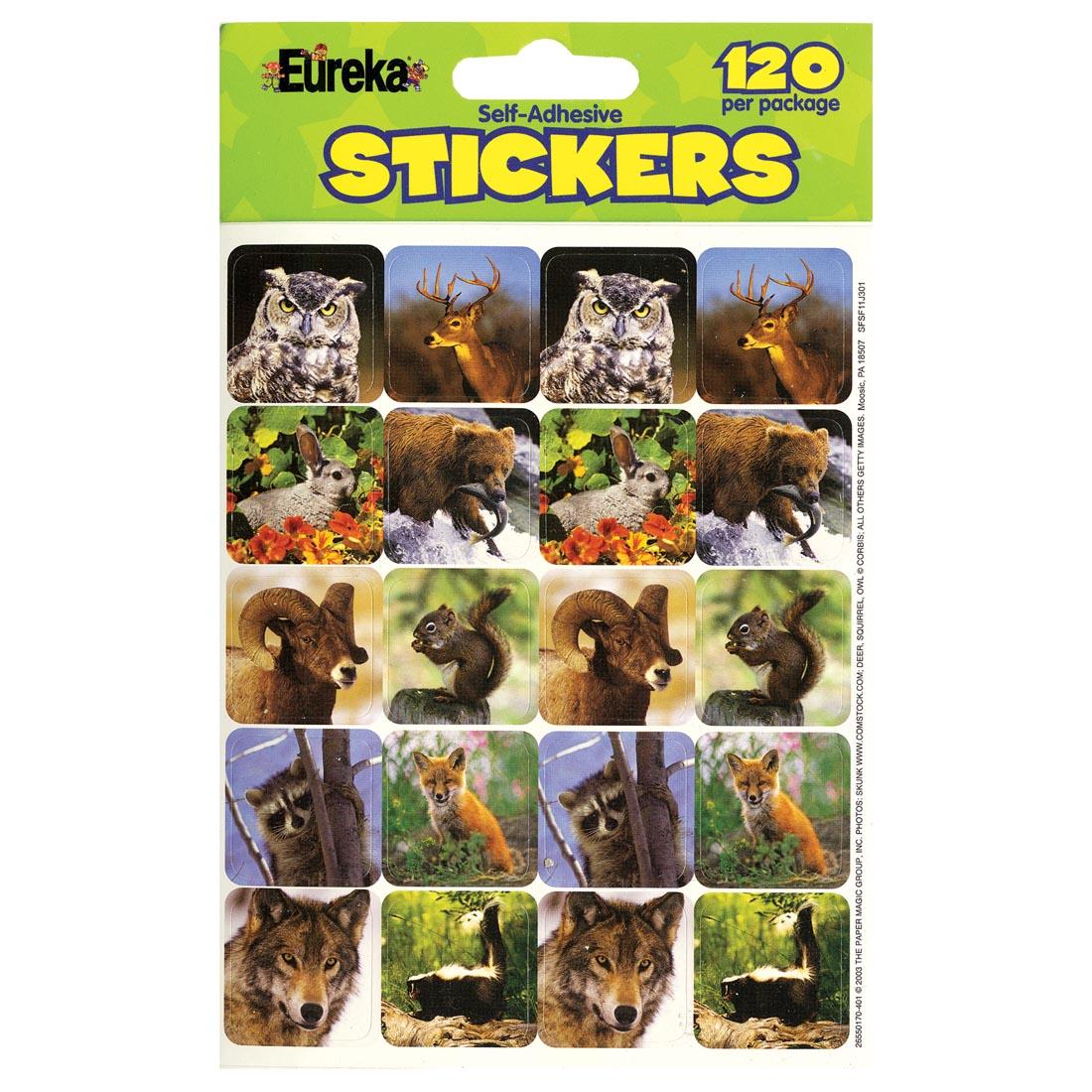 Wildlife Animals Stickers by Eureka