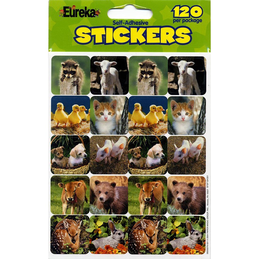 Baby Animals Theme Stickers by Eureka