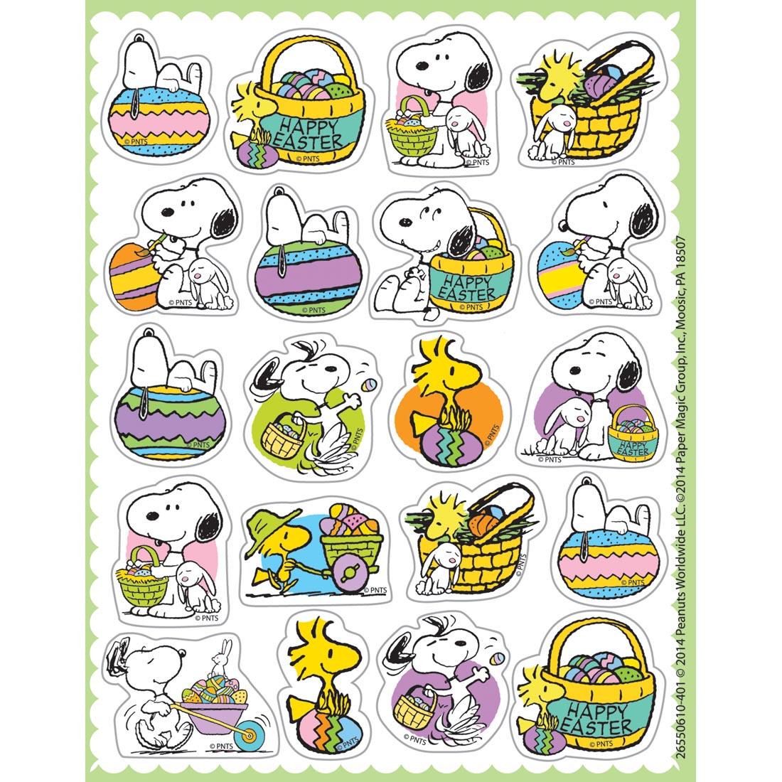 Peanuts Easter Stickers by Eureka