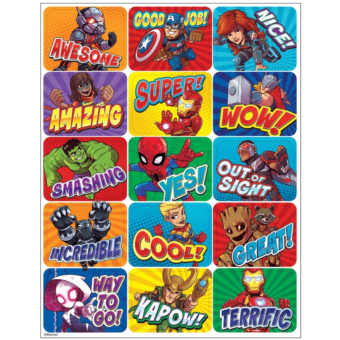 Marvel Super Hero Adventure Success Stickers