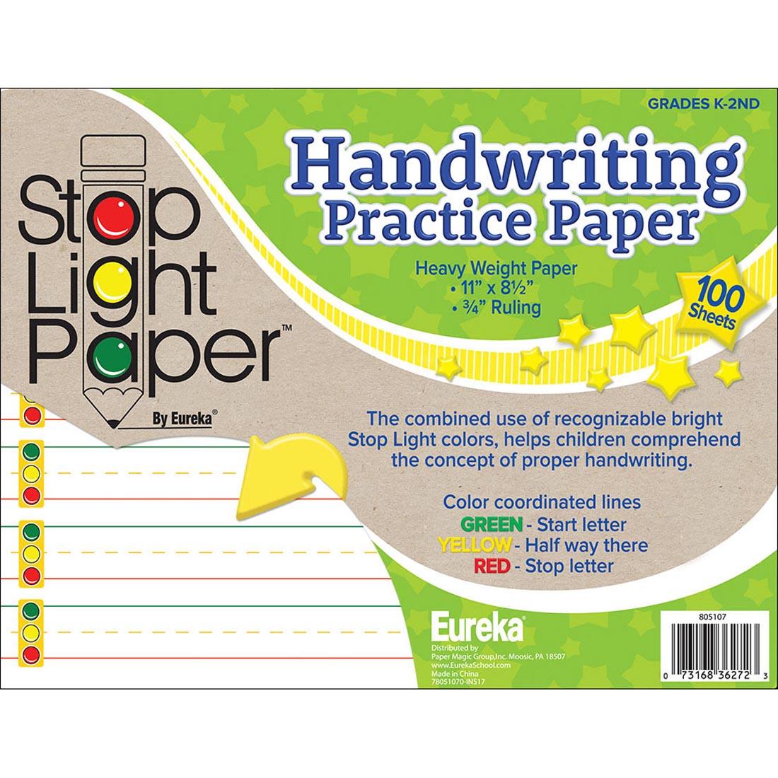 Stop Light Paper Handwriting Practice Paper Sheets