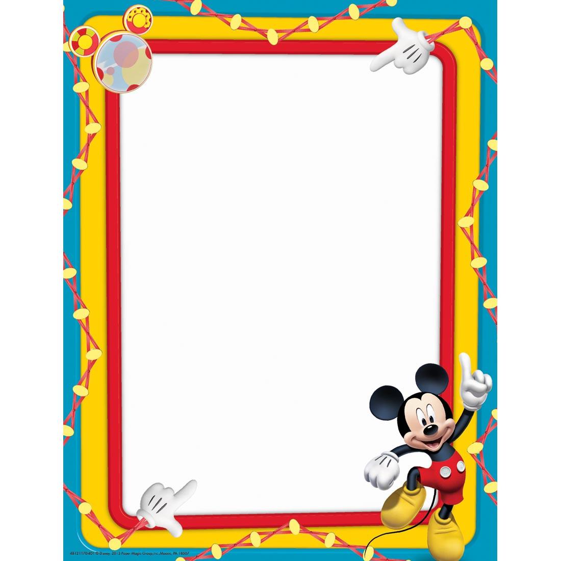 Mickey Mouse Clubhouse Primary Colors Computer Paper by Eureka