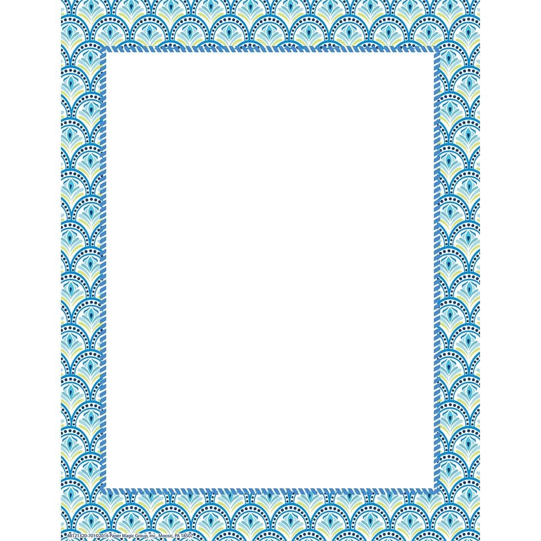 Peacock Computer Paper from the Blue Harmony collection by Eureka