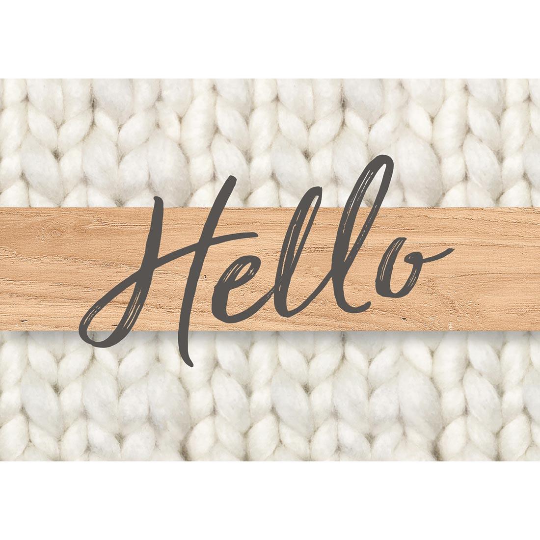 Teacher Postcards from A Close-Knit Class collection by Eureka with the word Hello