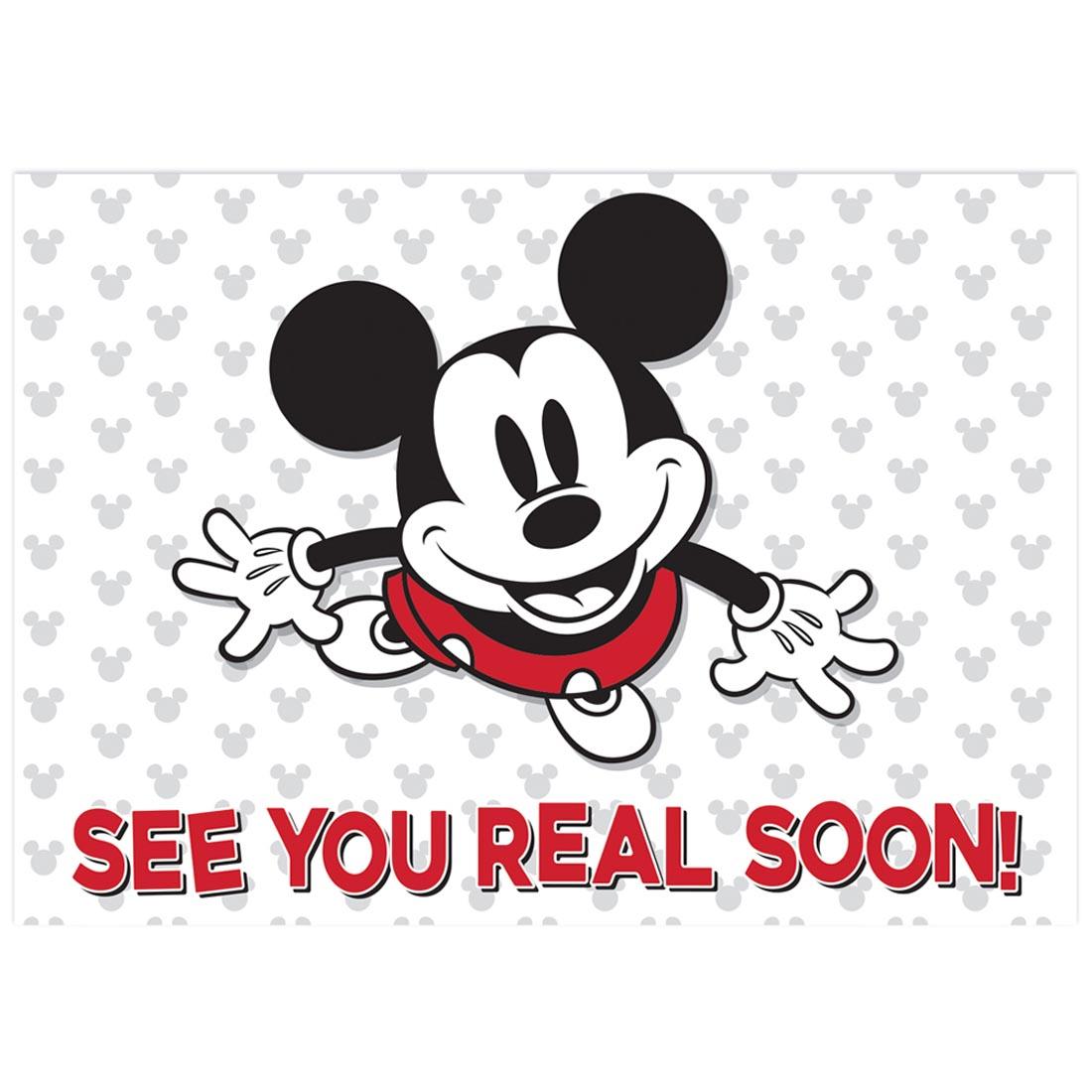 See You Real Soon Cards from the Mickey Mouse Throwback collection by Eureka