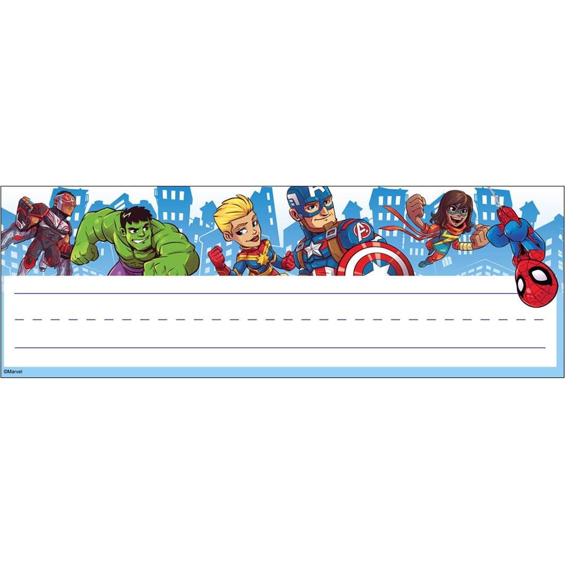 Marvel Super Hero Adventure Self-Adhesive Name Plates