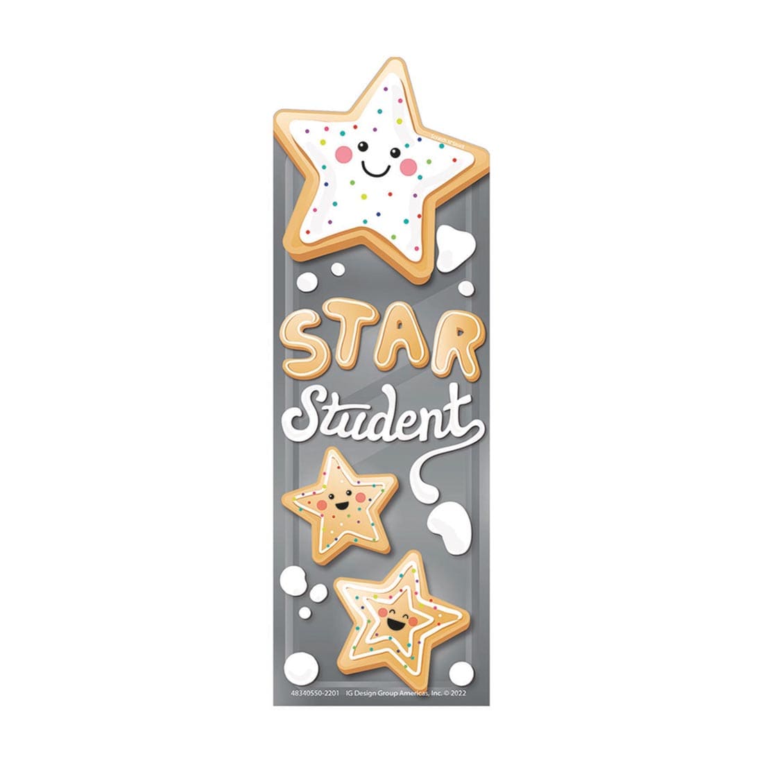 Star Student Sugar Cookie Scented Bookmark By Eureka, featuring star shaped cookies