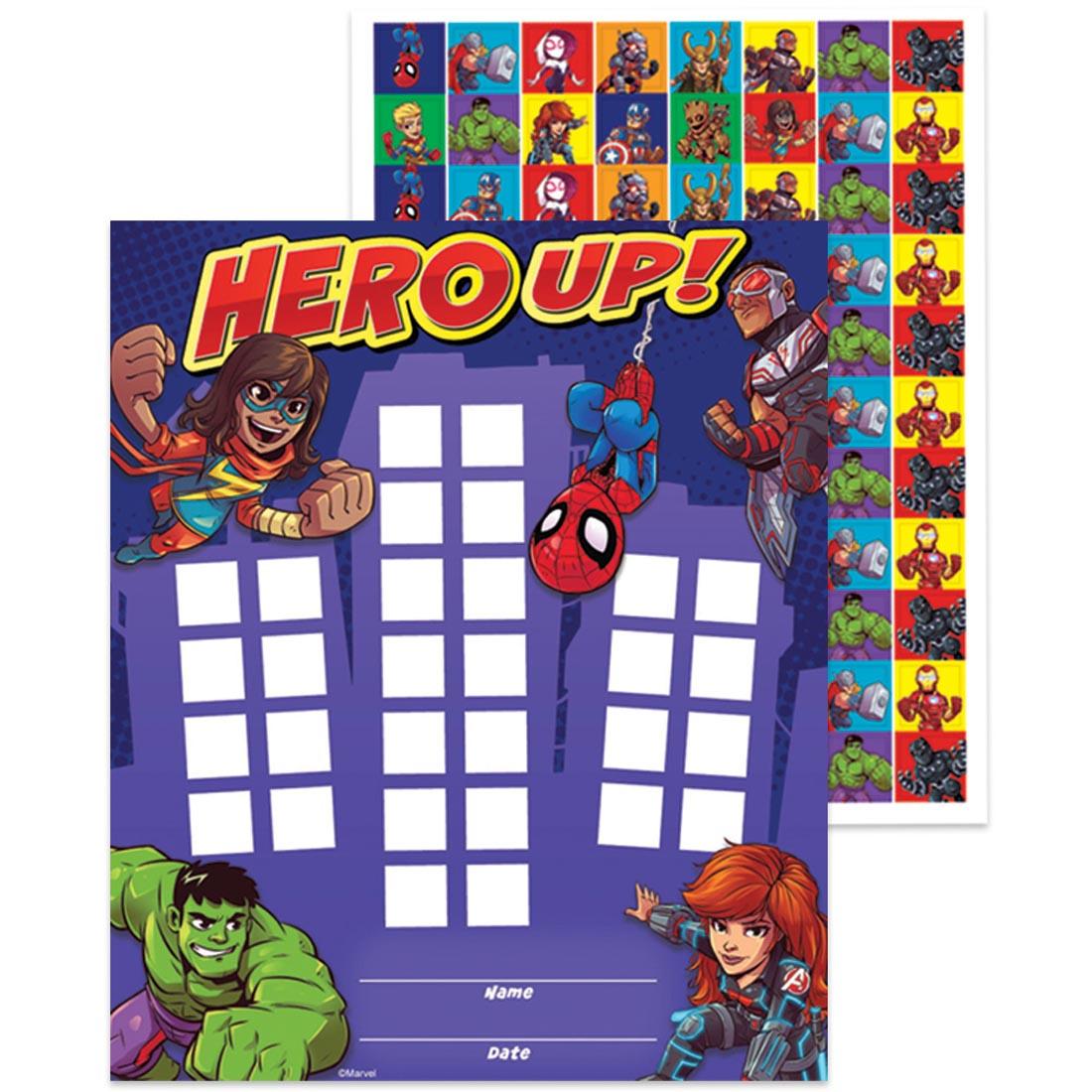 Marvel Hero Up! Mini Reward Chart with Stickers