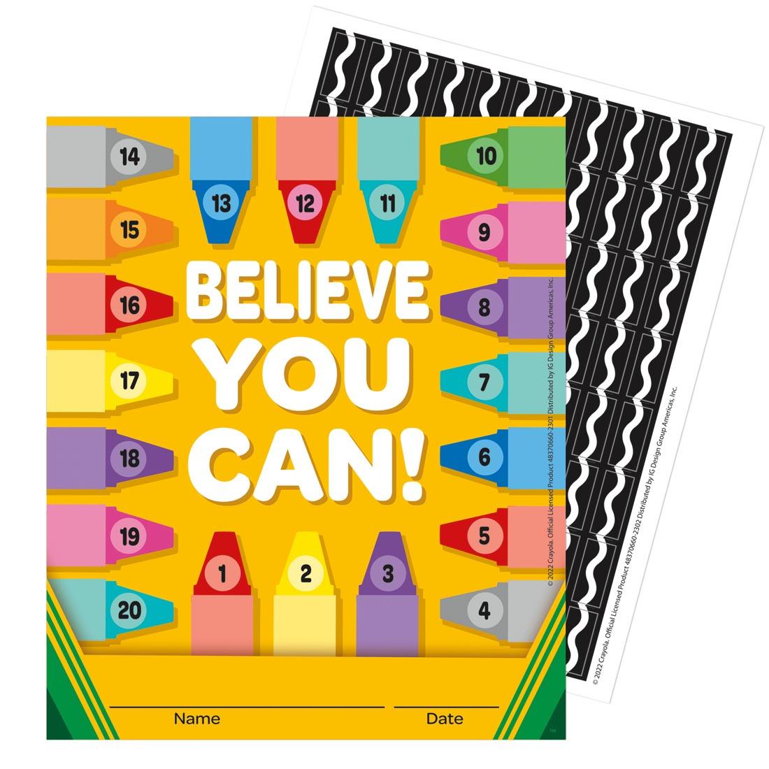 Crayon Mini Reward Chart With Stickers From The Crayola Collection By Eureka