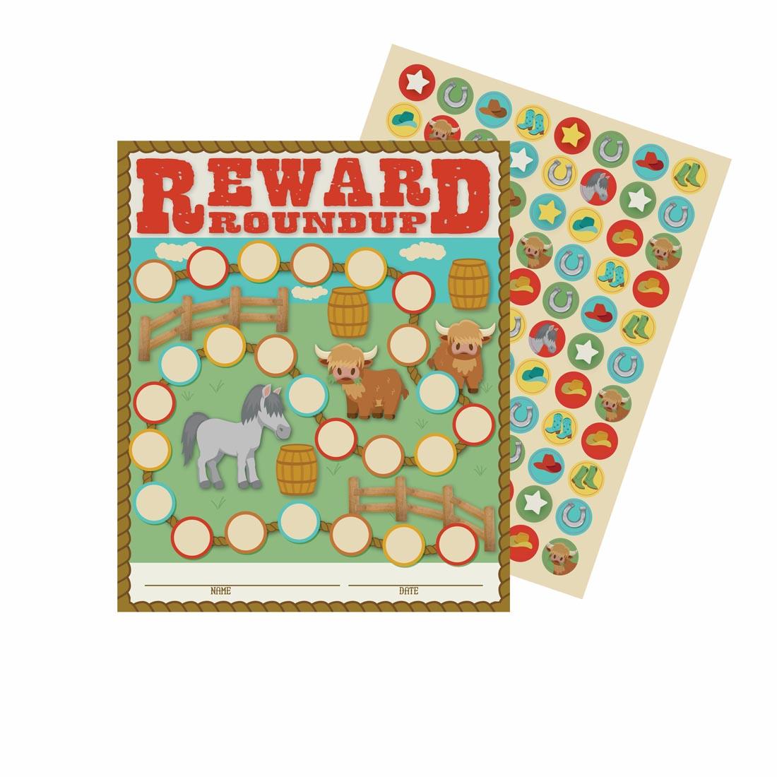 Mini Reward Chart With Stickers from the Wild Wild Classroom collection By Eureka