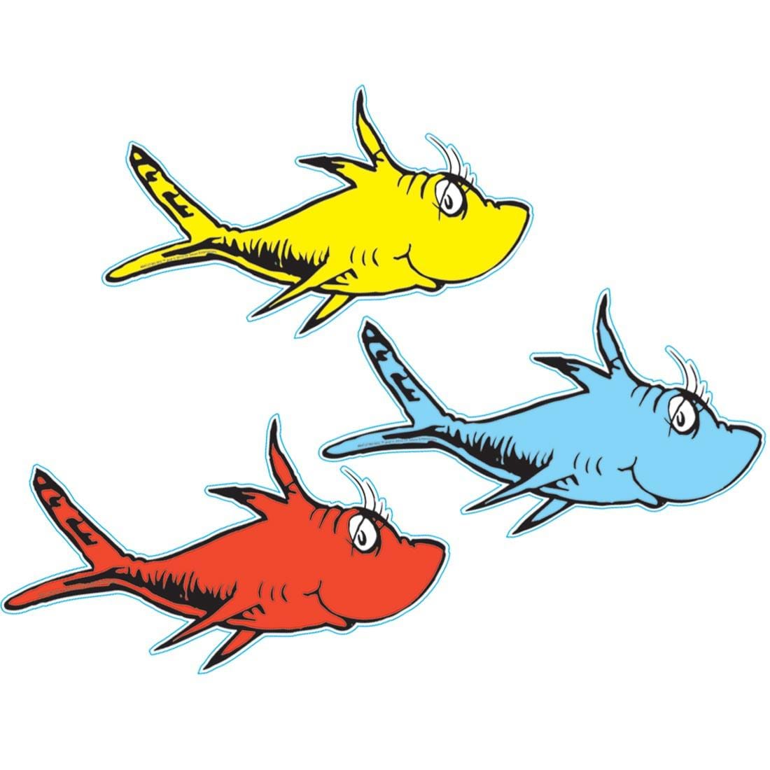 Dr. Seuss One Fish Two Fish Paper Cut-Outs by Eureka