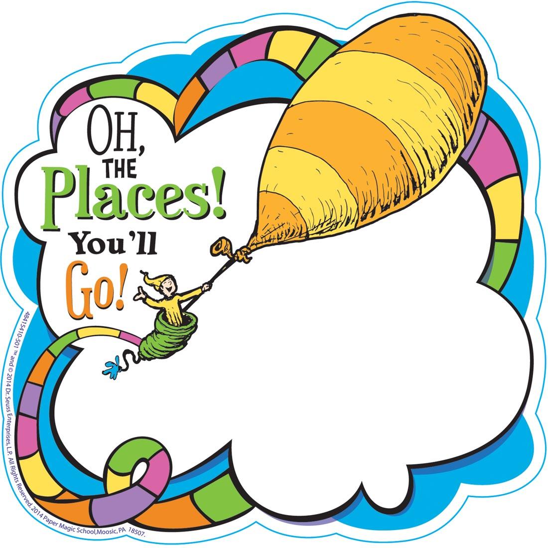 Dr. Seuss Oh The Places You'll Go Paper Cut-Out by Eureka