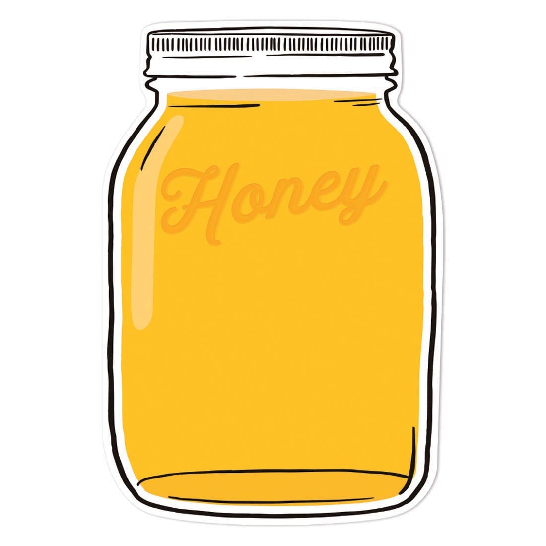 Honey Mason Jar Paper Cut-Out from The Hive collection by Eureka