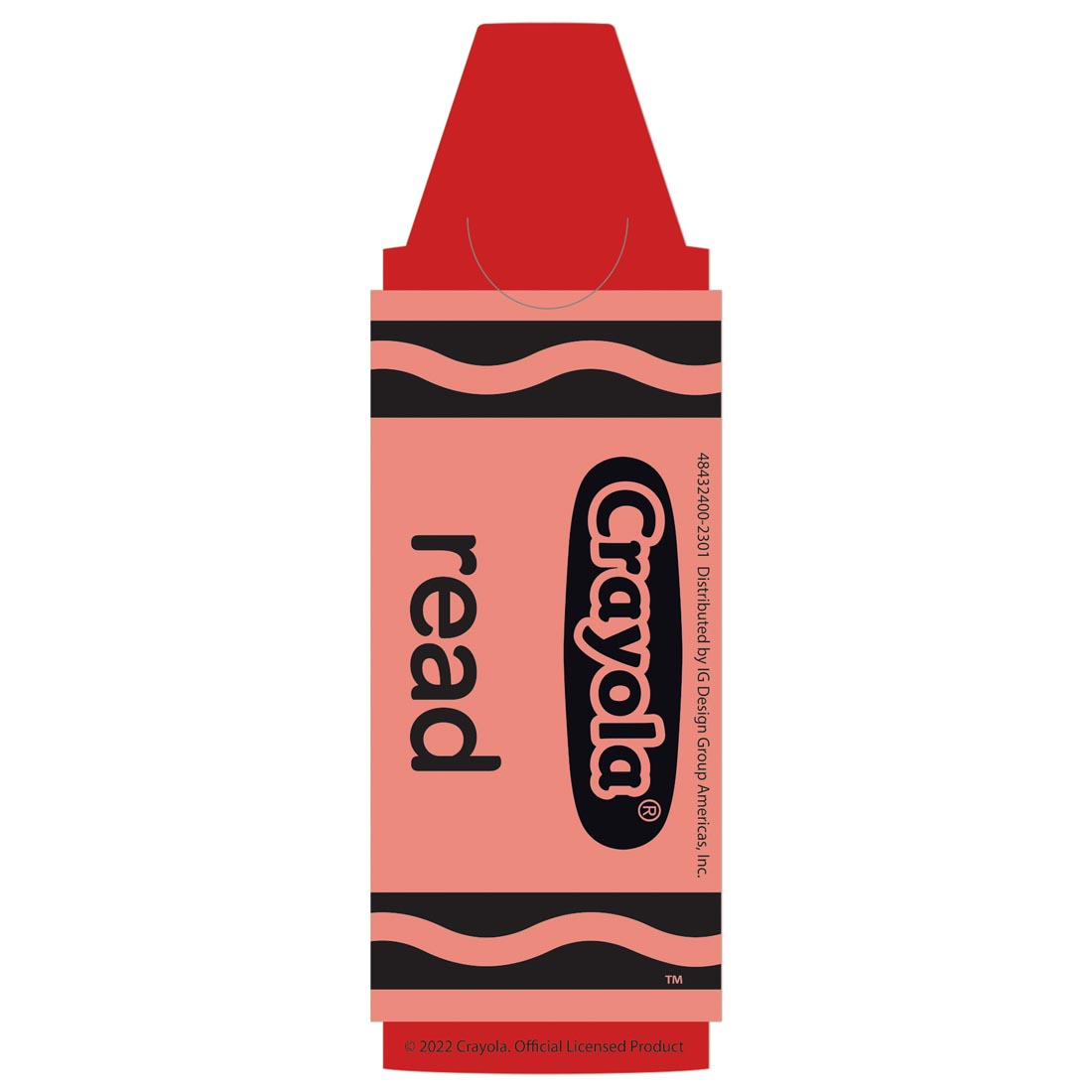 Red Crayon Bookmark From The Crayola Collection By Eureka with the word read