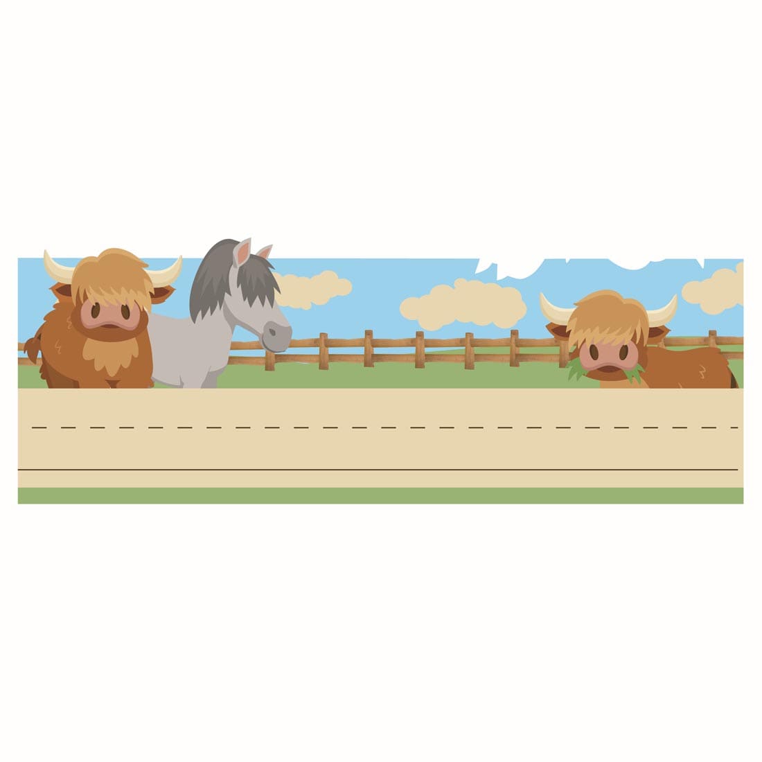 Tented Name Plate from the Wild Wild Classroom collection By Eureka
