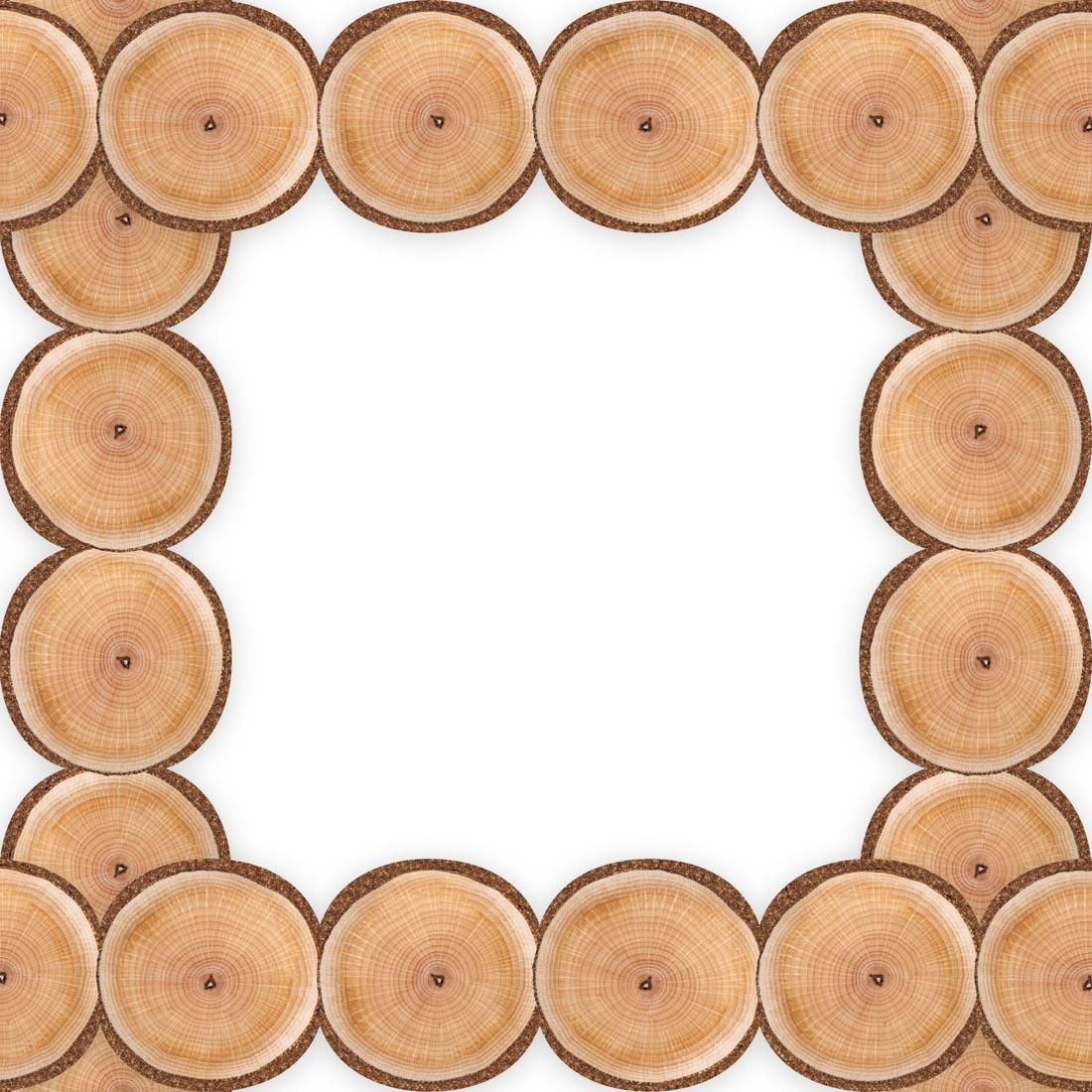 Natural Wood Circles Die-Cut Extra Wide Deco Trim from A Close-Knit Class collection by Eureka