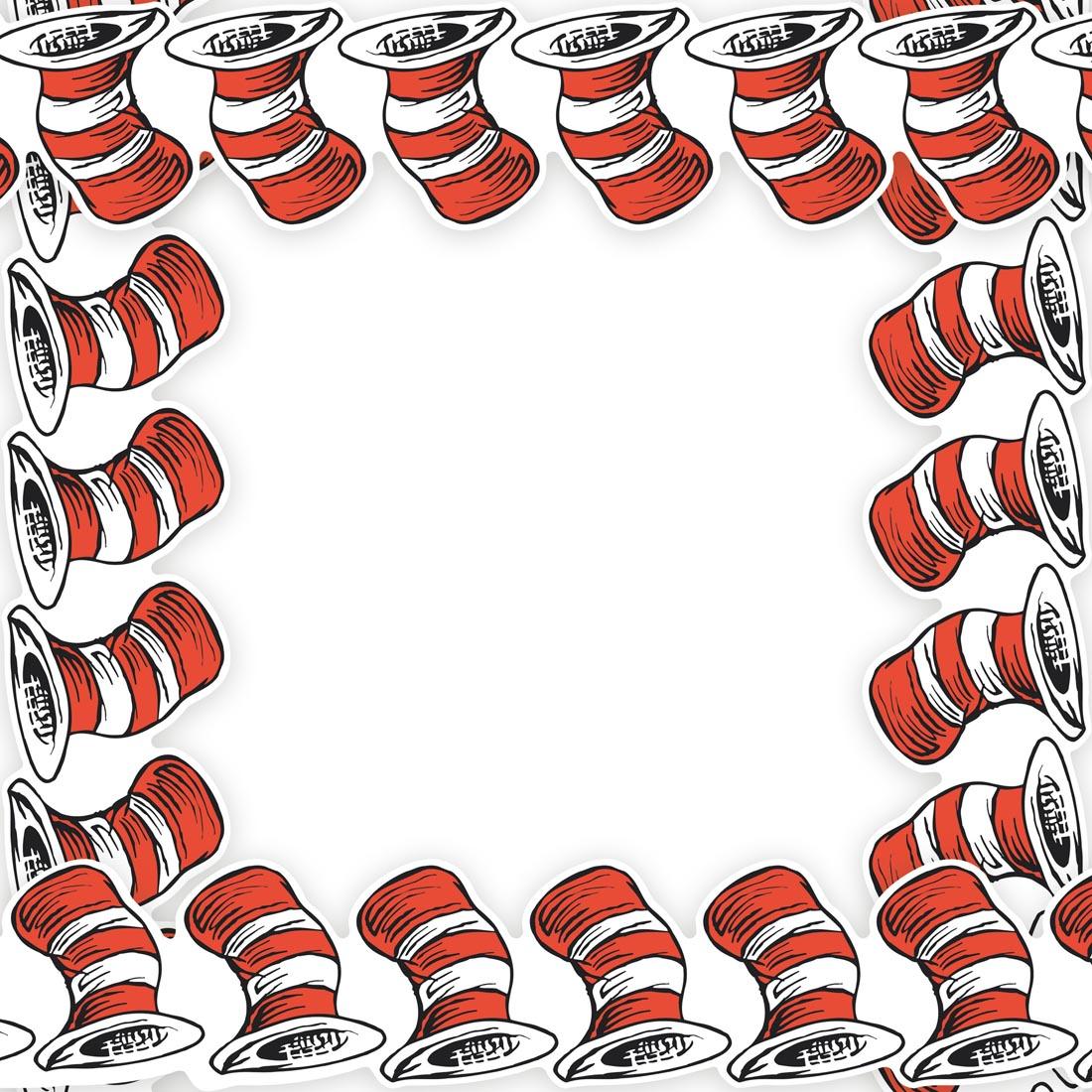 Cat in the Hat Die-Cut Extra Wide Deco Trim By Eureka