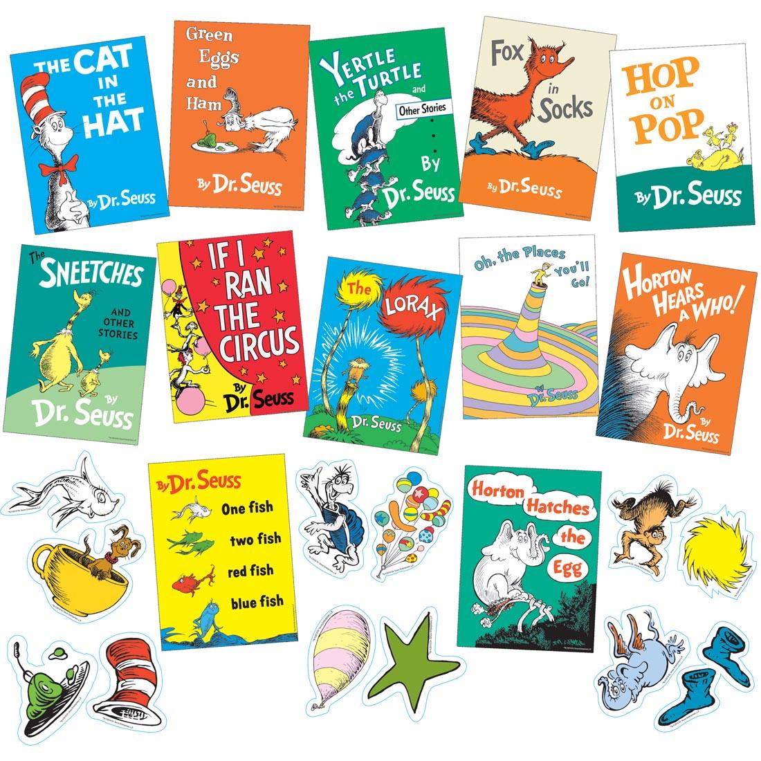 Dr. Seuss Books Mini Bulletin Board Set by Eureka