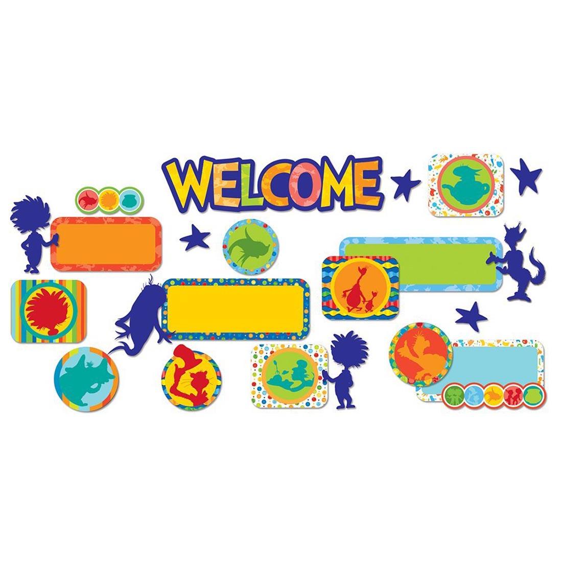 Dr. Seuss Spot on Seuss Welcome Mini Bulletin Board Set by Eureka