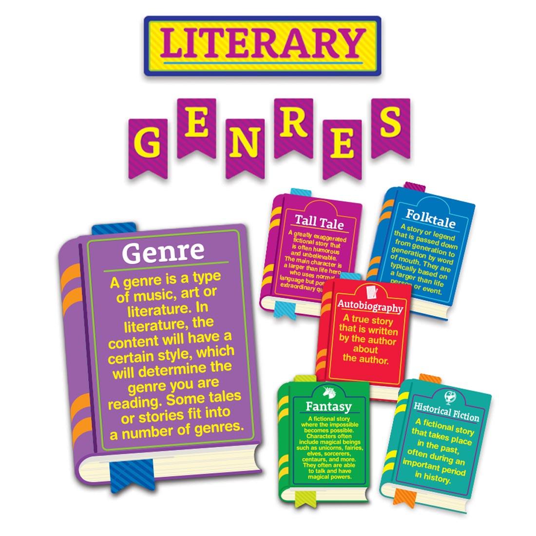 Literary Genres Bulletin Board Set by Eureka
