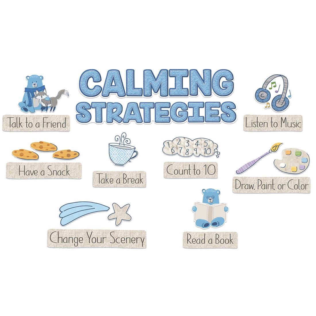 Calming Strategies Mini Bulletin Board Set from A Close-Knit Class collection by Eureka