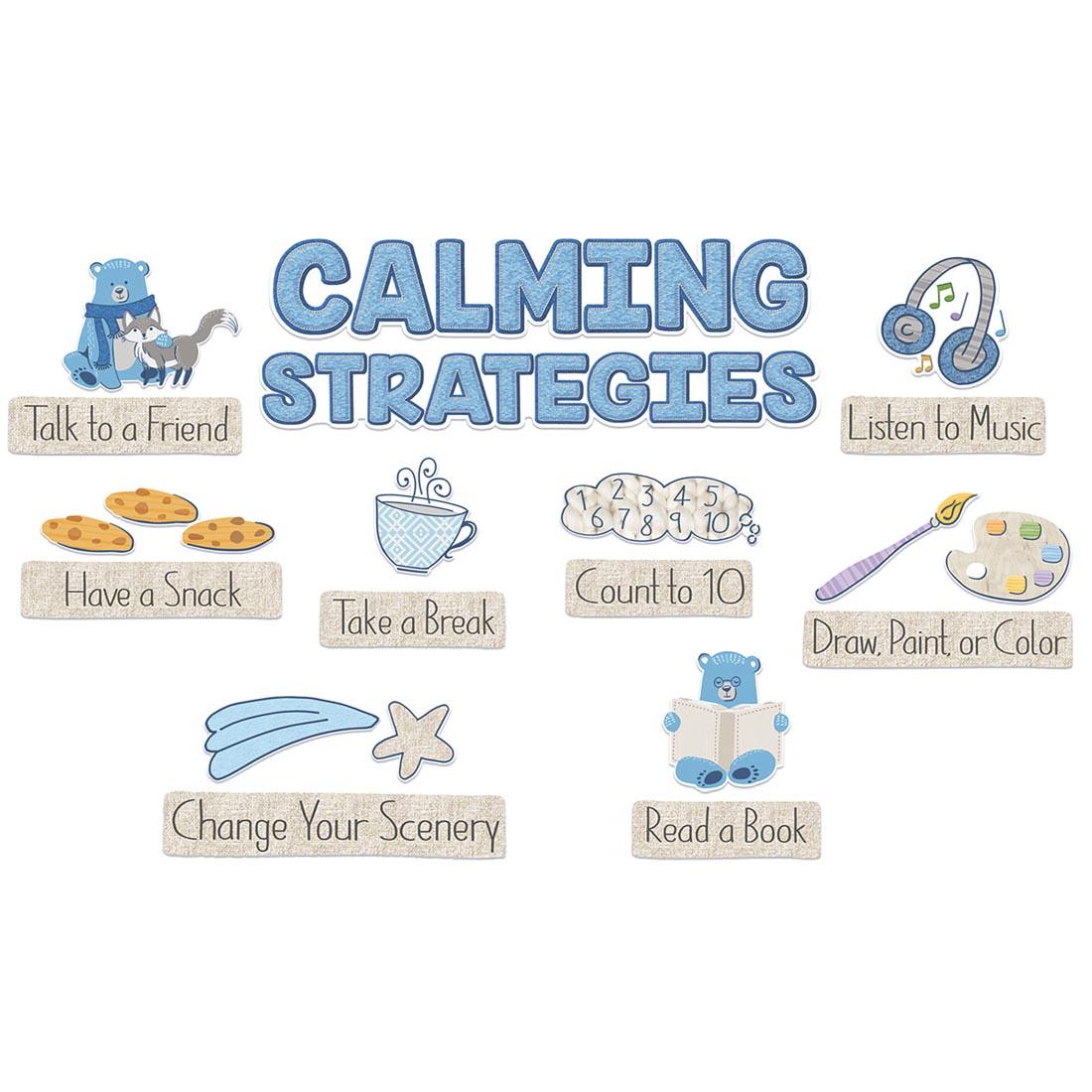 Calming Strategies Mini Bulletin Board Set from A Close-Knit Class collection by Eureka