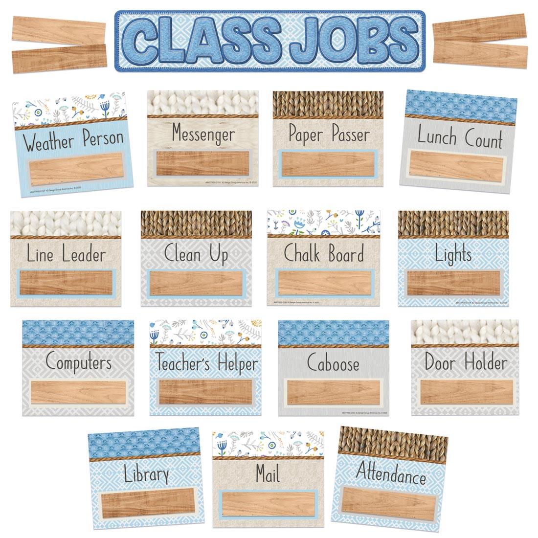 Class Jobs Mini Bulletin Board Set from A Close-Knit Class collection by Eureka