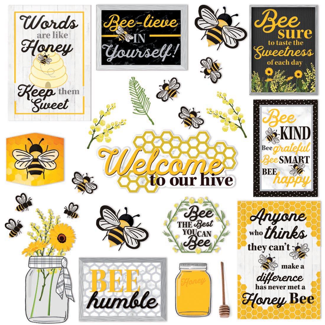 Motivational Gallery Wall Bulletin Board Set from The Hive collection by Eureka