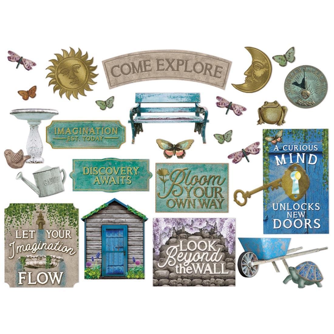 Curiosity Garden Gallery Wall Bulletin Board Set By Eureka