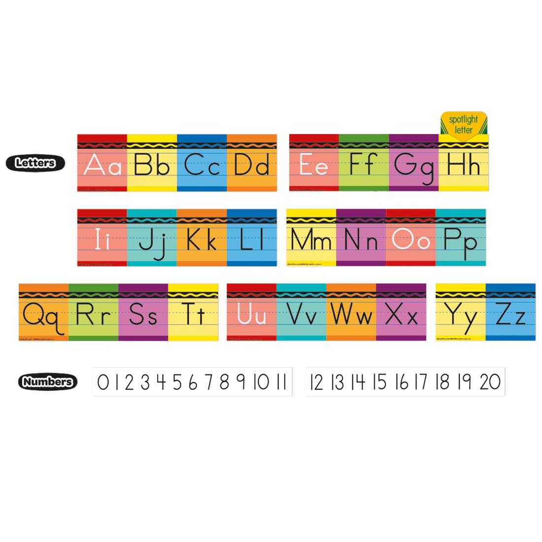 Alphabet Mini Bulletin Board Set From The Crayola Collection By Eureka