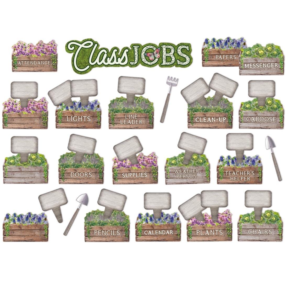 Curiosity Garden Class Jobs Mini Bulletin Board Set By Eureka