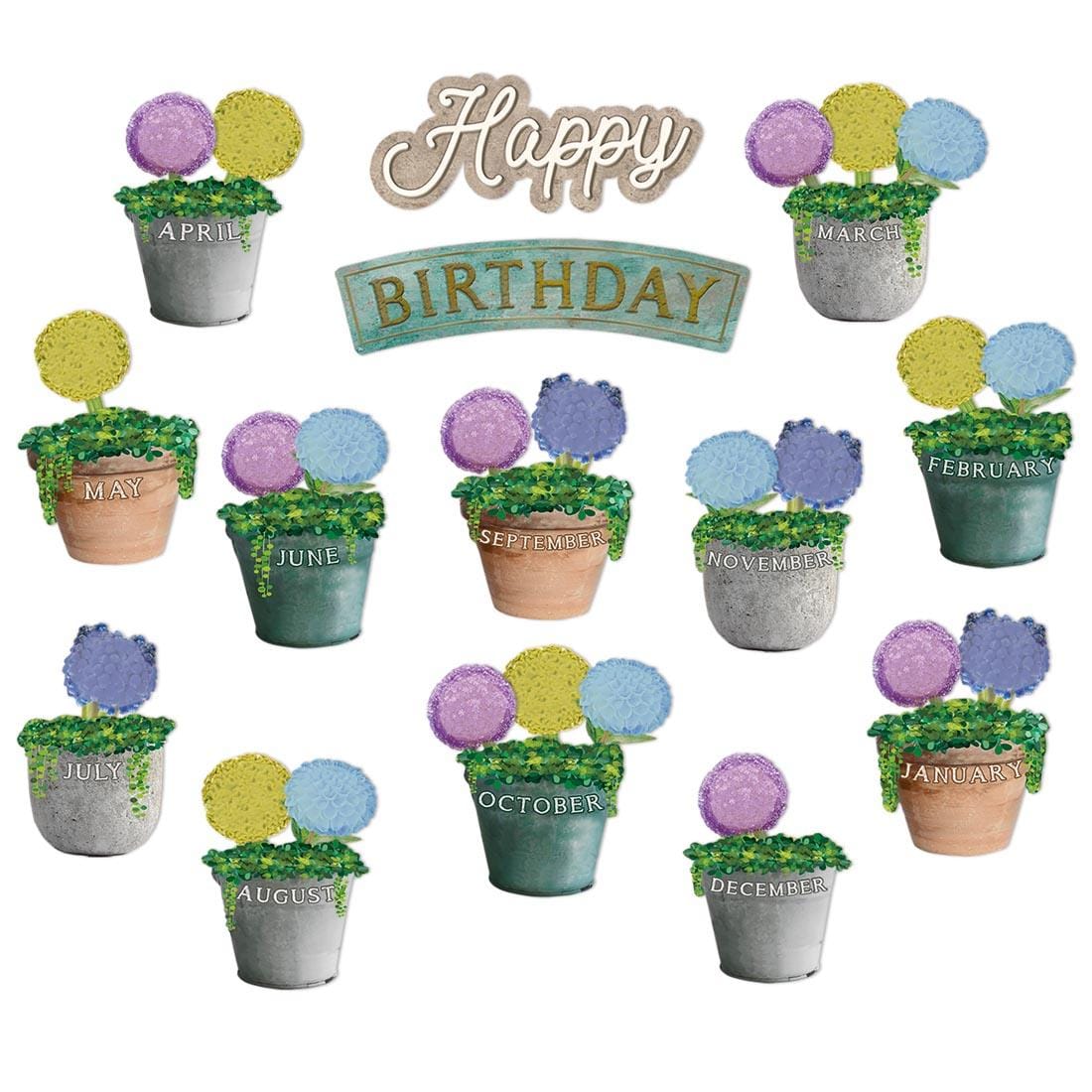 Curiosity Garden Birthday Mini Bulletin Board Set By Eureka