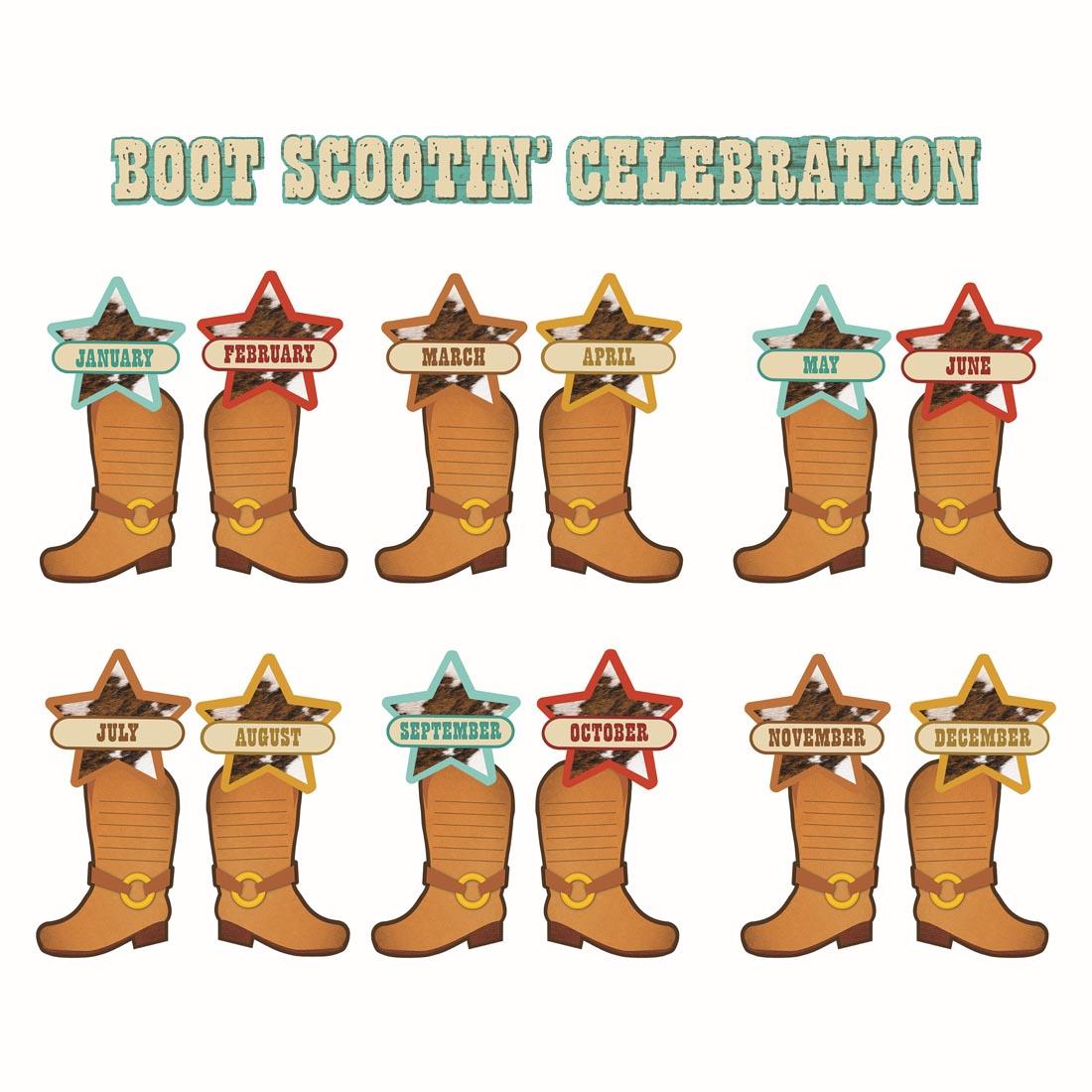 Celebration Mini Bulletin Board Set from the Wild Wild Classroom collection By Eureka